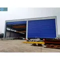 Wind Resistant Stacking PVC Fabric High Speed Door